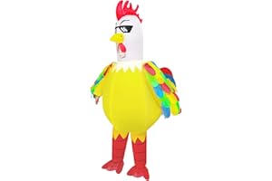 WQWOVRVO Inflatable Chicken Costume for Adult,Funny Blow up Inflatable costumes Halloween Costume Cosplay
