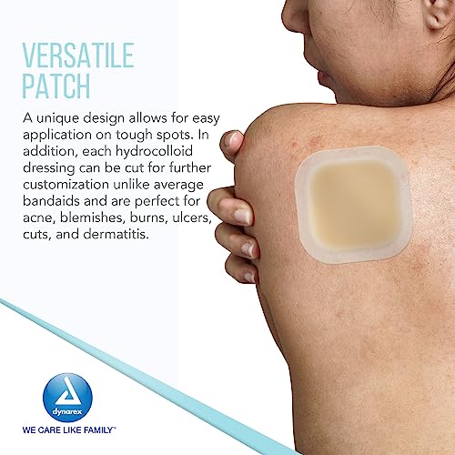 Dynarex DynaDerm Hydrocolloid Dressing, Sterile Moist Bandages Used for