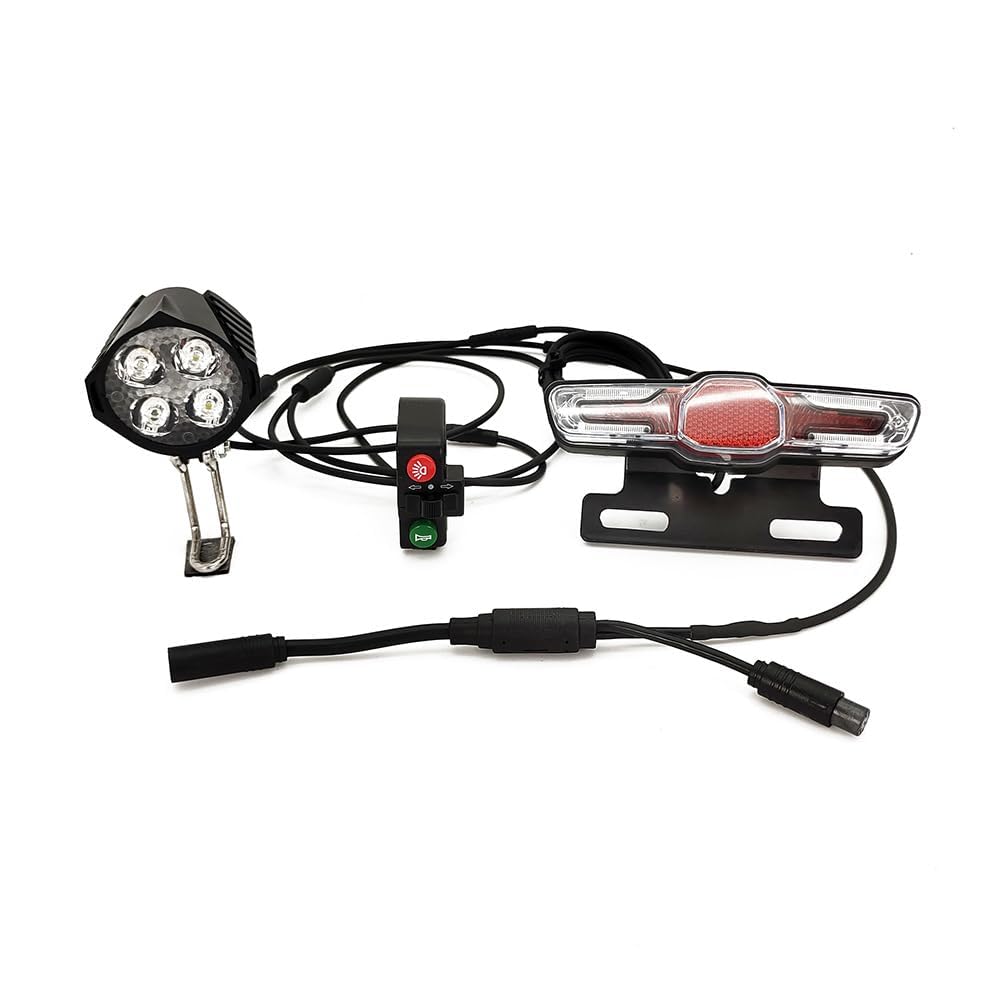 Photo 1 of Powallon E-Bike Light Set for BAFANG BBS01 BBS02 BBSHD Motor Kit(UART Version Only), Head Light, Tail Light, Turn Signal, Brake Light