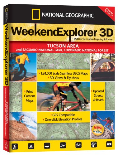 TOPO! Weekend Explorer 3D Outdoor Recreation Mapping Software (Tucson Area)