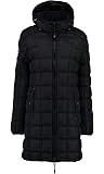 Geographical Norway Dinasty Lady - Parka grande da donna - cappotto invernale caldo - giacca casual a maniche lunghe (nero S taglia 1