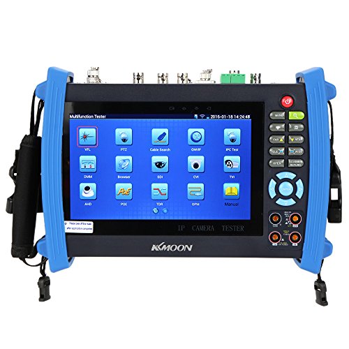 KKmoon 7 inch Touch Screen 1080P HDMI IP Camera CCTV Onvif Tester Monitor AHD/SDI/TVI/CVI PTZ/POE/WIFI/DMM/TDR/Cable Tracer/Optical Power Meter/Visual Fault Locator IPC-8600MOVTSADH