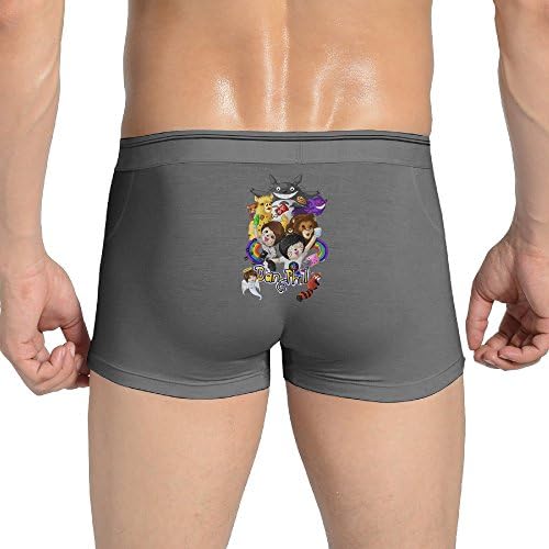 KINGG Sexy Dan Phil Animated Seamless Stretchable Boxer Panty For Fashionable Men Ash M