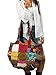 Tribe Azure Women Large Floral Colorful Handmade Shoulder Bag Tote Summer Beach Picnic Blanket Books Laptop School Market Casual Boho