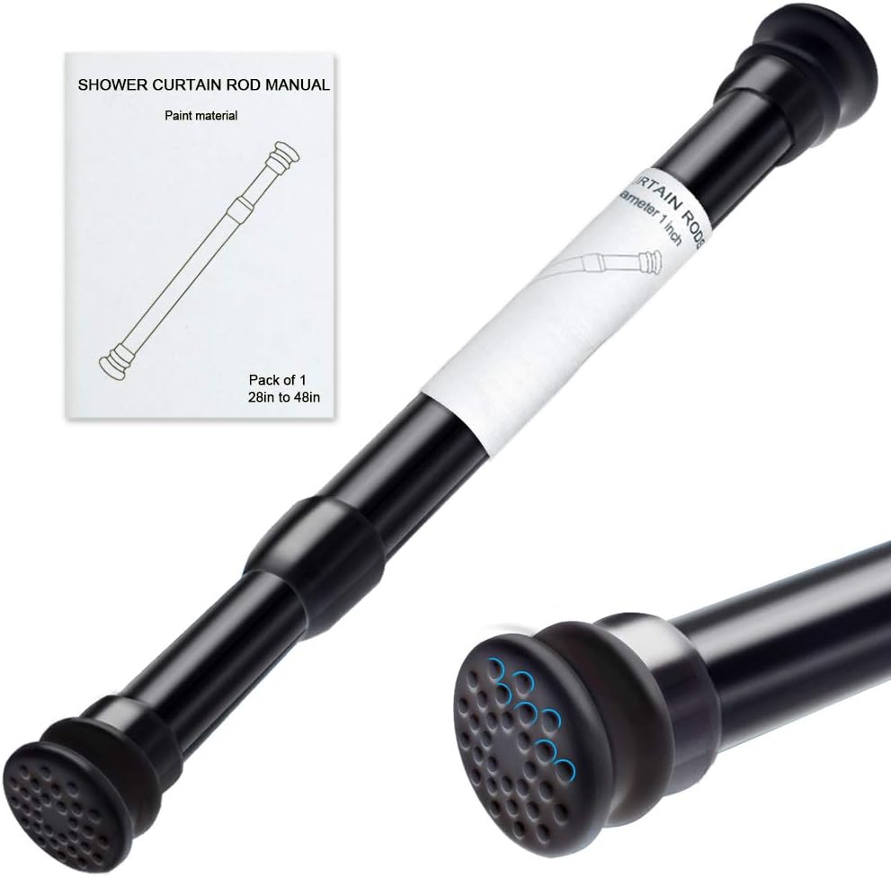 Heavy Duty Tension Rod, Adjustable Shower Rod Tension 28 to 48 inches