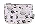 IPSY Valfre October 2016 Zippered Makeup Bag - Pink Black Halloween Design