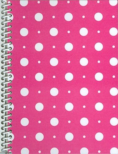 Sticker Collecting Album, 5 x 7" Hot Pink with White Dots, Re-usable Pages, Made in USA