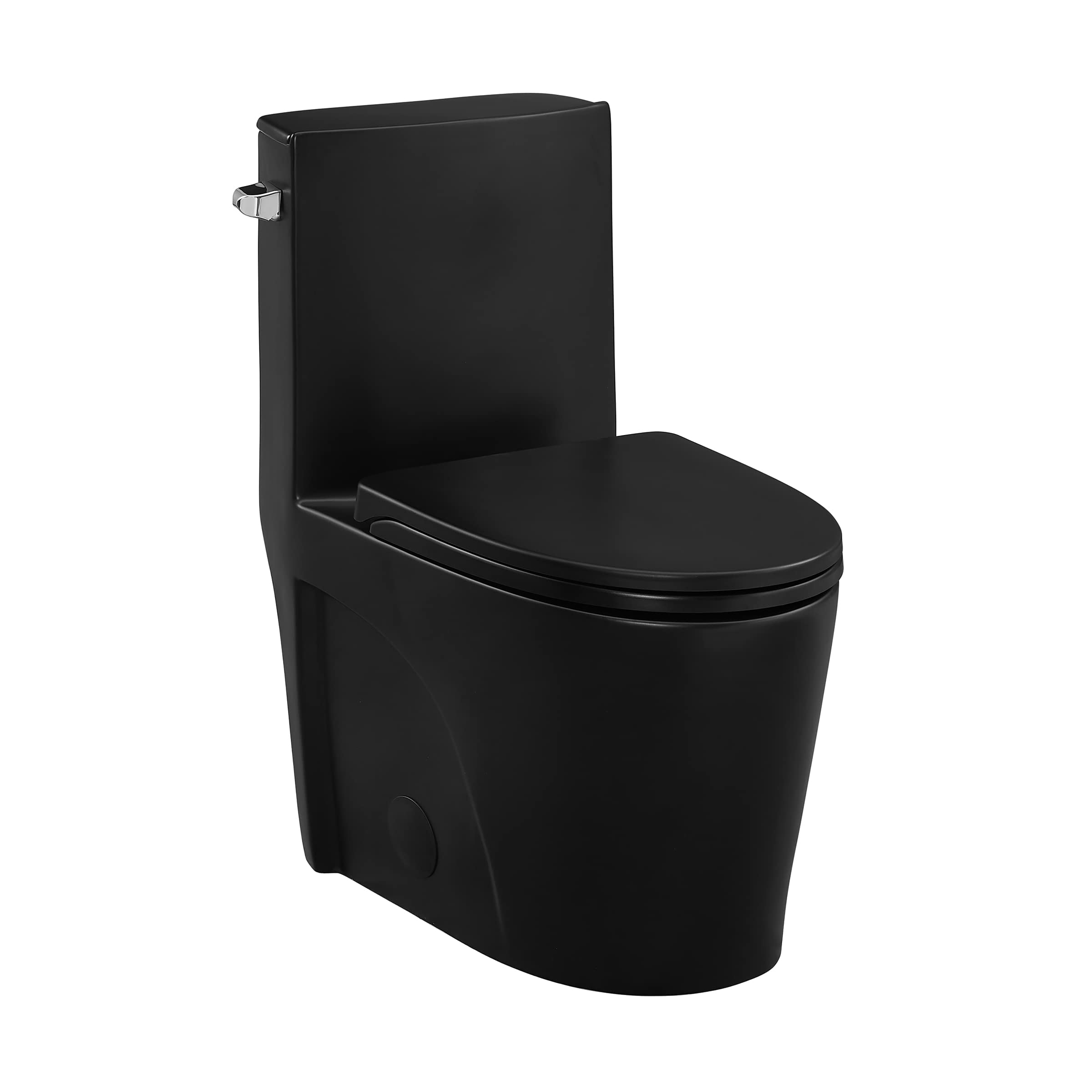 Photo 1 of ***FACOTRY SEALED**

Swiss Madison Well Made Forever SM-1T253MB, St. Tropez One-Piece Elongated Toilet Left Side Vortex Flush Handle in Matte Black 1.28 gpf
