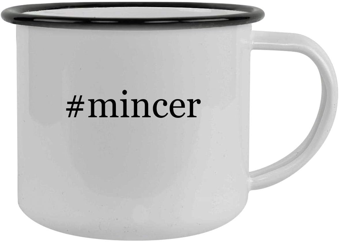 #mincer - 12oz Hashtag Camping Mug Stainless Steel, Black