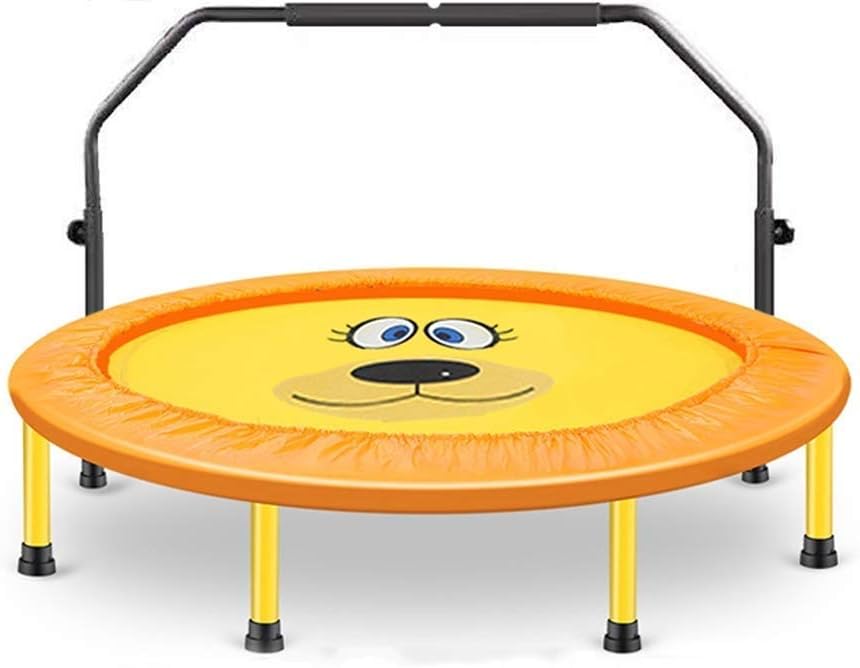 Meyeye Junior Round Bouncer With Jumping Mat Handle Cardio Workouts Fitness Rebounder Indoor And Outdoor Jumper Toy For Home Use