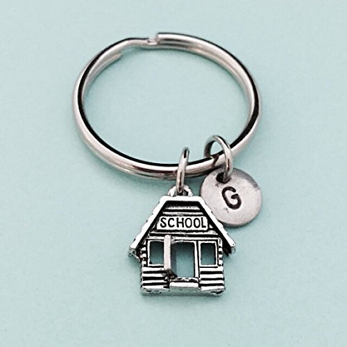School keychain, school charm, teacher keychain