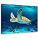 Bathroom decoration Beach decoration Turtle Art Beach bathroom decoration Turtle picture artwork Marine decoration Canvas printing canvas wall art Hawaiian decoration Frame printing bedroom ready