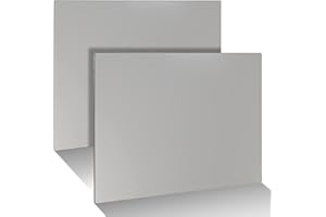 AOKLIT 2 Pcs Steel Plates, 8x12 Hot Rolled Steel Plate 1/8, Weldable Metal Plate Sheet for Structural Support and Industrial Use