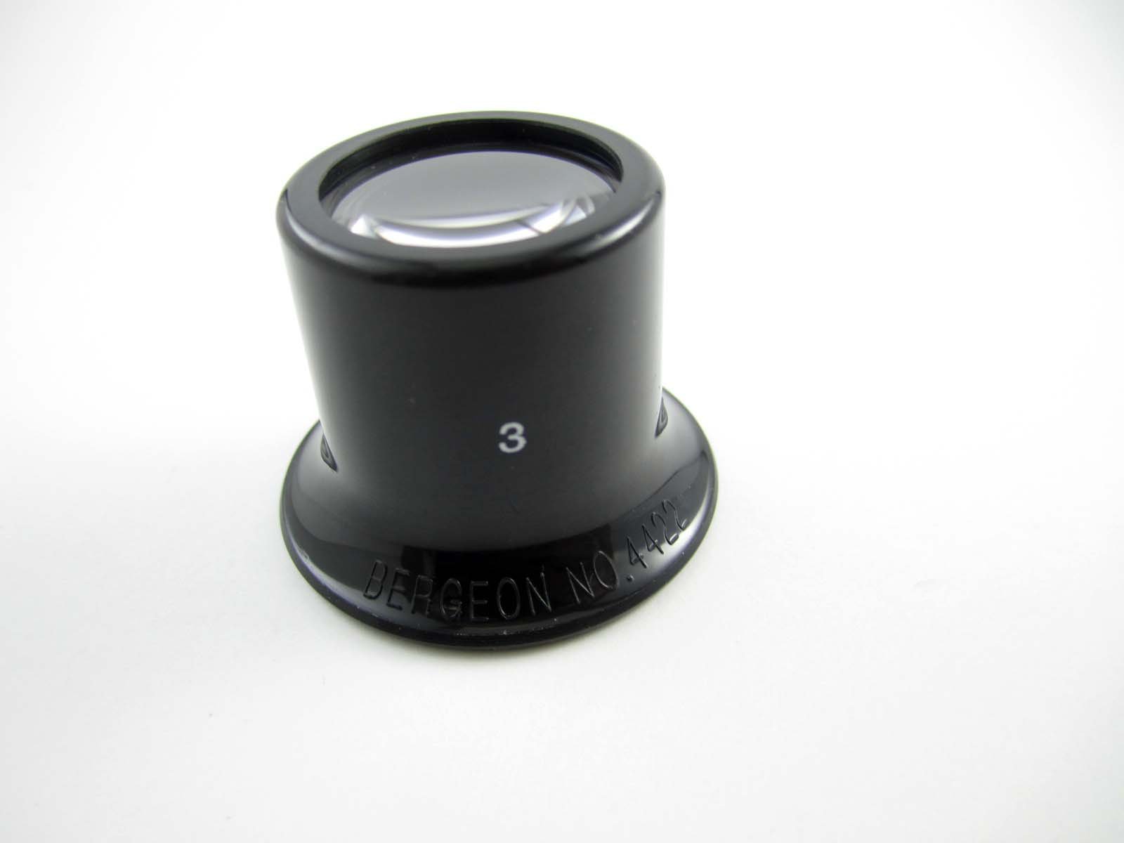 Original Swiss Bergeon Eyeglass Magnifier No.4422 #3 Mag 3.3X Eye Loupe Watch & Jewelry Repair Tool