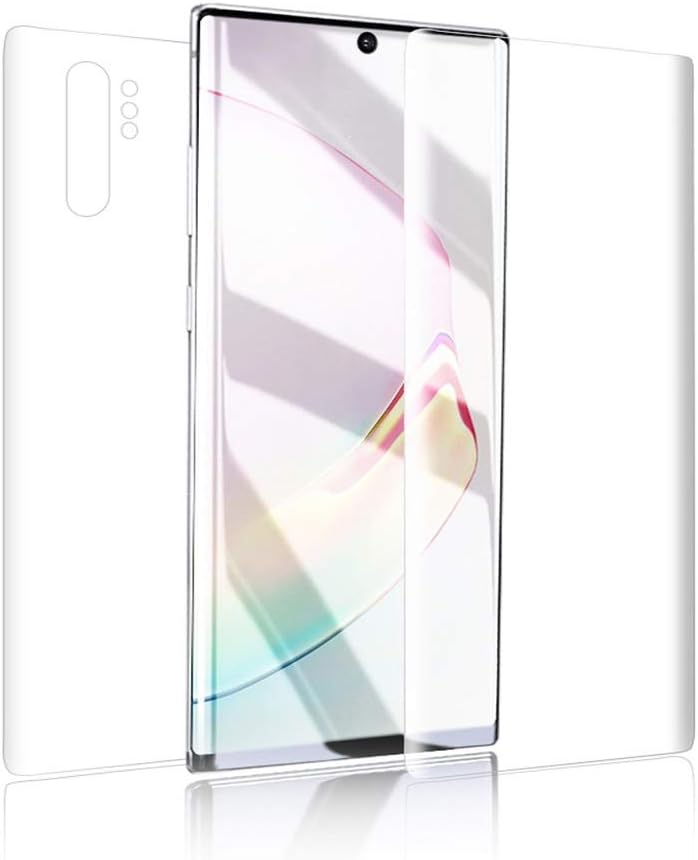 3D Curved Tempered Glass Glass Screen Protector for Samsung Galaxy Note 10, Dot Matrix with Easy Installation Tray, Case Friendly [2 Pack]