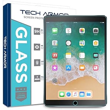 Tech Armor Ballistic Glass Screen Protector Designed for Apple iPad Air 3 (2019), iPad Pro 10.5 inch - Case-Friendly, Tempered Glass, Ultra-Thin, Scratch and Impact Protection [1-Pack]