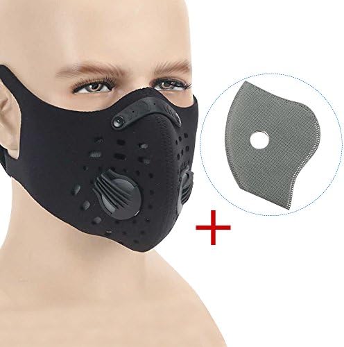 Dust Mask, Vanmor Activated Carbon Filtration Dustproof Mask Training Cycling Half Face Mask for Exhaust Gas, Pollen Allergy, PM2.5, Running, Cycling, Outdoor Activities