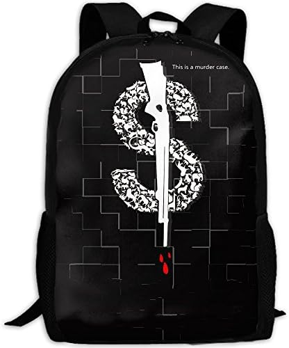 Winer This Is A Murder Case 3D Printing Width Zipper School Backpack Travel Rucksack Laptop Bag For Adult