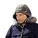 Hoodie Travel Pillow - Airplane Neck Pillow with Music Earbuds - Washable, Detachable, with Carry Bag