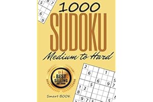 Sudoku Medium to Hard: Huge Bargain Collection of 1000 Puzzles (500 Medium & 500 Hard). Tons of Challenge for your Brain!