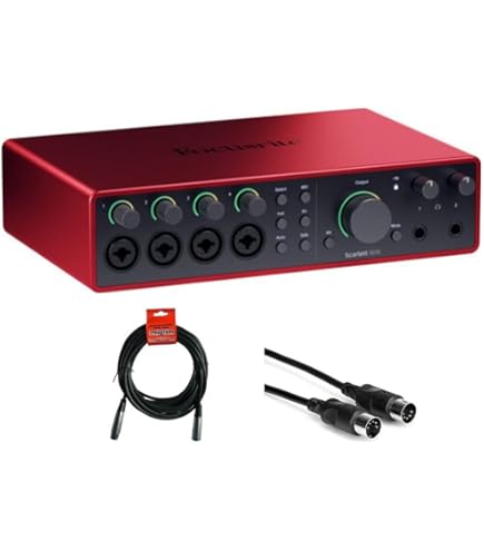 Amazon.com: Focusrite Scarlett 4i4 USB-C Audio/MIDI Interface (4th
