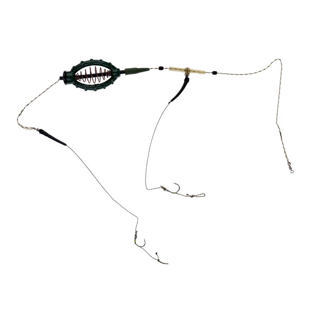 Buy Magideal Fishing Hair Rig Hook Set Inline Method Feeder Rig