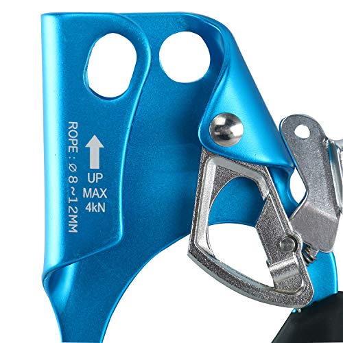 Yaesport Climbing Right Hand Ascender Rock Climbing Tree Arborist Rappelling Gear Equipment Rope Clamp for 8~12MM Rope - Thumbnail 4
