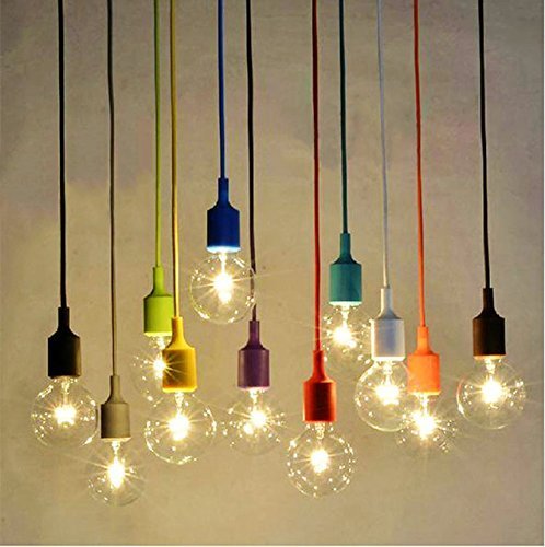 Socket Pendant Light Ablevel E26 E27 Socket Base Silicon Pendant