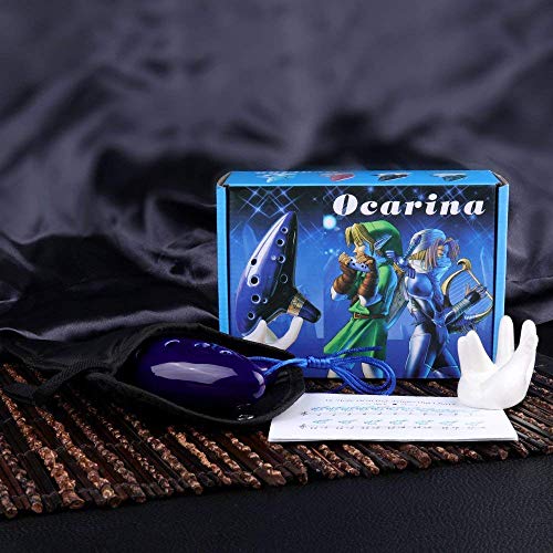image for Ocarina, HFF 12 Hole Alto C Legend of Zelda Ocarina with Display Stand