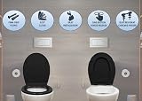 AQUALONA Premium Thermoplastic Toilet Seat Soft Close Oval Black view 6
