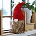 LARLIFE 20 Inches Handmade Christmas Gnome Decoration Santa Swedish Figurines (Red)