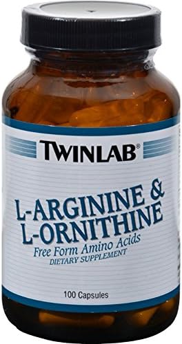2Pack! Twinlab L-Arginine and L-Ornithine - 100 Capsules