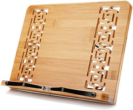 Amazon Co Jp 竹製ブックスタンド 料理本ホルダー 高さ調節可能 ホーム キッチン