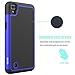 LG X Power Case, OEAGO LG X Power Case [Shockproof] [Impact Protection] Hybrid Dual Layer Defender Protective Case Cover for LG X Power (2016 Release) - Blue