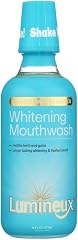 Lumineux Teeth Whitening Mouthwash, Peroxide Free, Alcohol Free, 16 fl oz | Enamel safe, fluoride free, SLS free, dentist for