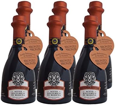 Fattoria Estense Balsamic Vinegar Aged 8 years (Case of 6 - 8.5 Ounce Bottles)