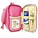 HOKEEPER Waterproof Toiletry Bag for Women - Travel Cosmetic Bag Makeup Organizer Heavy Duty Shower Bag Hanging Dopp Kit - Large Size: 10.2 x 4.5 x 8.5 Inch (Pink)