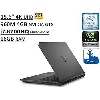 Dell Inspiron i7559 15.6" UHD (3840x2160) 4K TouchScreen Gaming Laptop: Intel Quad-Core i7-6700HQ | 16GB RAM | NVIDIA GTX 960M 4GB | 1TB HDD | Windows 10 Microsoft Signature Edition