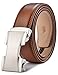 Fire Kirin Men's Leather Ratchet Dress Belt- Length is Adjustable - Delicate Gift Box (Waist Size:26-36