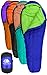 Hyke & Byke Eolus 15 F Hiking & Backpacking Sleeping Bag - 3 Season, 800FP Goose Down Sleeping Bag - Ultralight - Blue/Lime Green - 78in - Regular