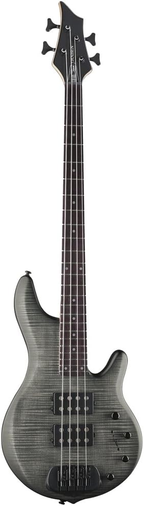 Traben Basses Chaos 4 Series TRAC4SBW 4-String Bass Guitar, Black Wash Satin