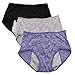 YOYI FASHION Women Menstrual Period Briefs Jacquard Easy Clean Panties US Size XXS-5XL/12