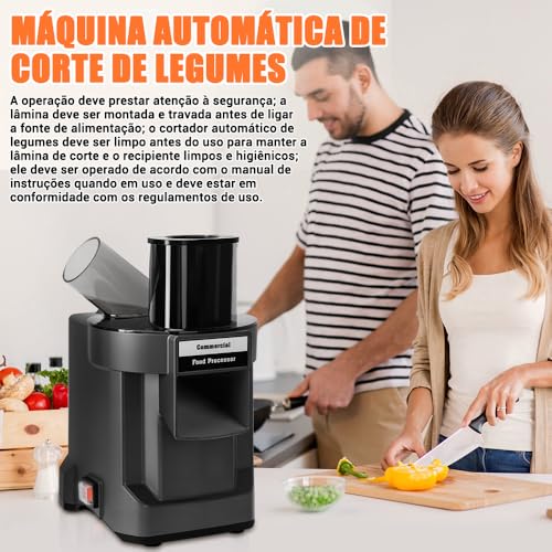 Cortador de Legumes Eletrico, Ralador de Legumes Eletrico 110V
