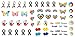 Autism Awareness Water Slide Nail Art Decals Set #3 - Salon Quality!