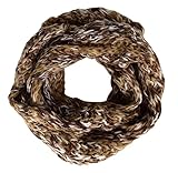 Peach Couture Trendy Multi Color Warm Cozy Chunky Knit Winter Infinity Scarves
