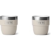 YETI Rambler 4 oz Stackable Cup, Stainless Steel, Vacuum Insulated Espresso/Coffee Cup, 2 Pack
