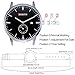 NORTH Black Leather Mens Watch Fashion Analog Quartz Men Wrist Watches Casual Waterproof Military Wristwatch for Men Stainless Steel with Date