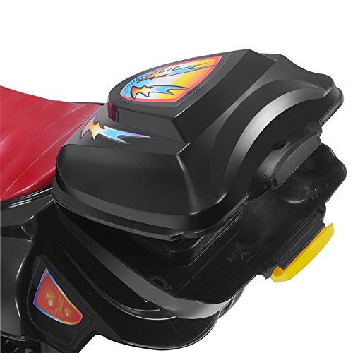 Black 6V Kids Ride on Motorcycle Toy Battery Powered Electric w/Remote Control