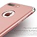 iPhone 8 Plus Case, iPhone 7 Plus Case, TORRAS [Lock Series] Ultra Thin Slim Hrad Plastic Case Cover with Electorplate Bumper for Apple iPhone 7 Plus/8 Plus - Rose Gold