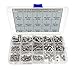 HVAZI M2 M2.5 M3 M4 M5 M6 Stainless Steel Phillips Pan Head Screws Combine with Spring Washer and Plain Washers Assortment Kit